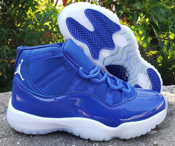 Women Air Jordan Shoes 11 Blue - Click Image to Close